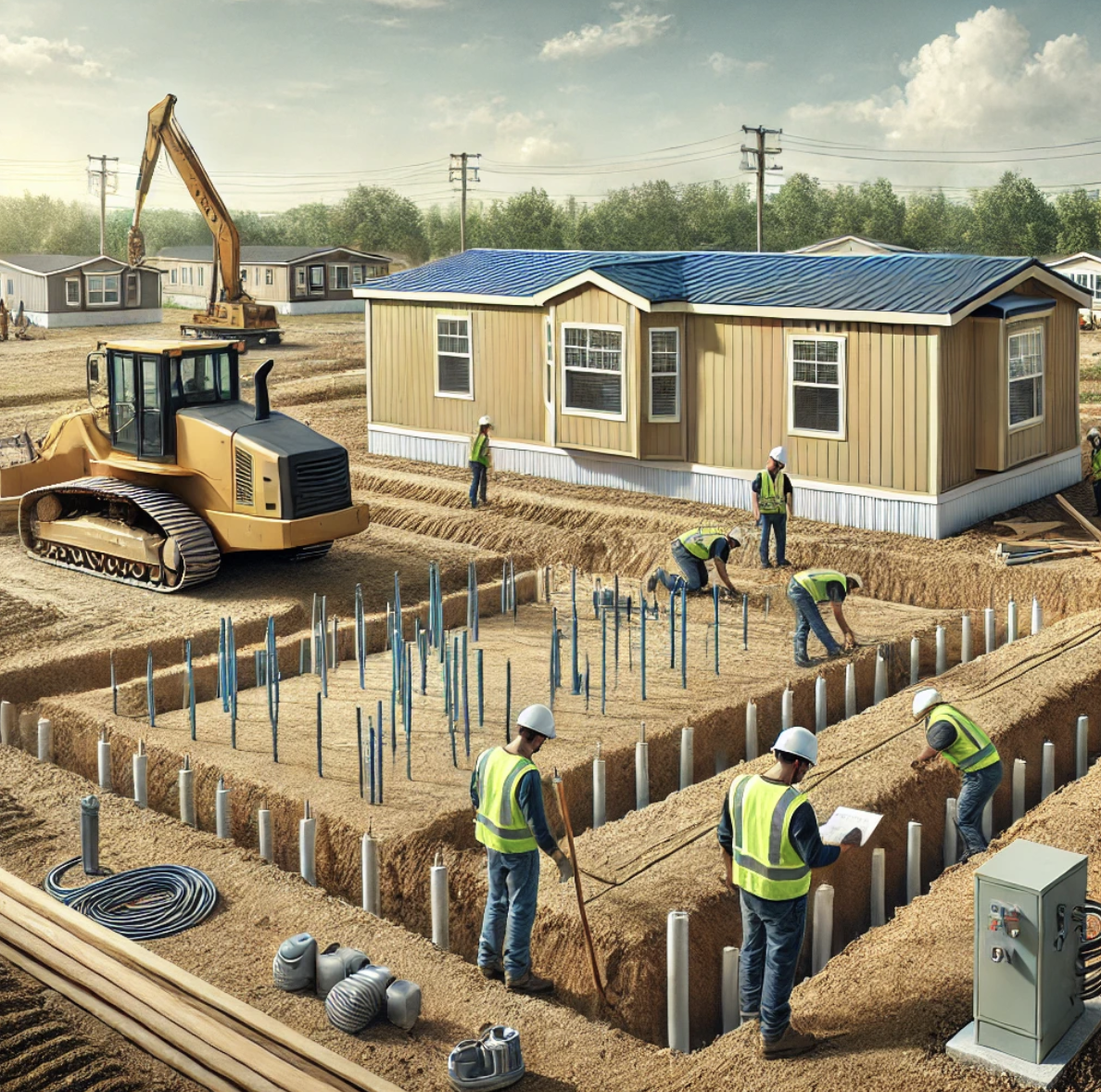 essential steps of site preparation for manufactured homes